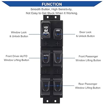 Amazon.com: Obaee Master Window Switch Control Button Front
